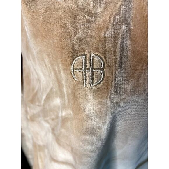 Anine Bing Evan Velour Joggers Pants size M medium - Picture 5 of 7